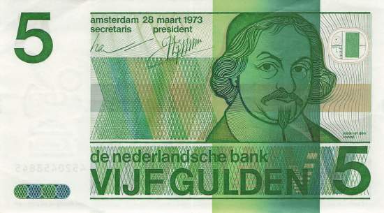 5 Gulden p95 1973